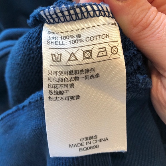 Adidas blue sweatshirt, small - Picture 5 of 6